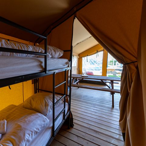 TENTE TOILE ET BOIS 4 personnes - Heeg
