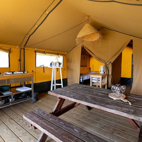 Tente en toile et en bois 4 personnes - Heeg