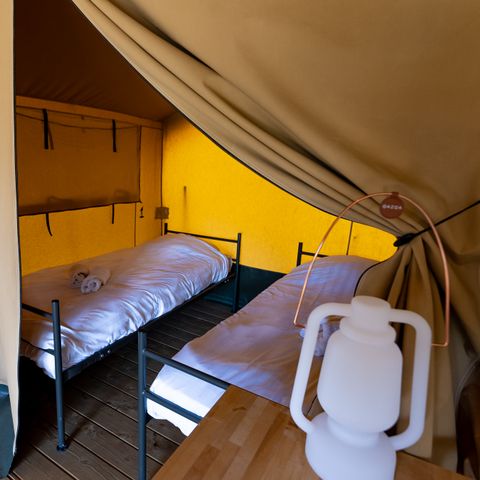 TENTE TOILE ET BOIS 4 personnes - Heeg