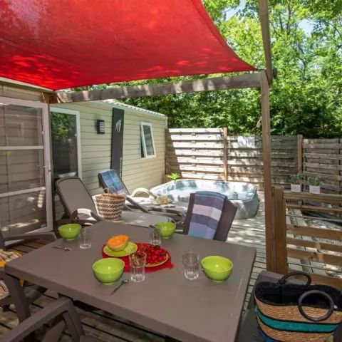 BUNGALOW 4 personnes - Cottage Romarin 3 Pièces 4 Personnes Climatisé Spa Privatif