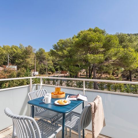 Studio 4 personnes - 1 zone de couchage - Terrasse ou balcon