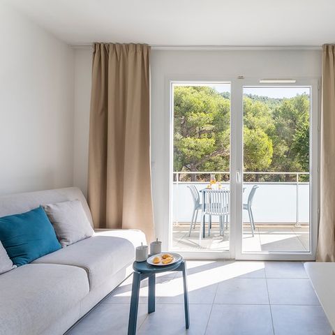 Studio 4 personnes - 1 zone de couchage - Terrasse ou balcon