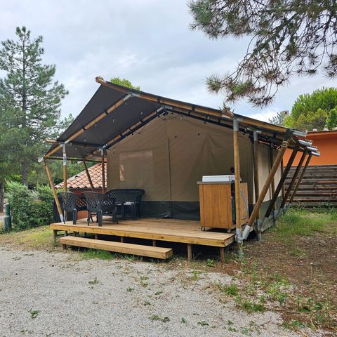 Tente en toile et en bois 4 personnes