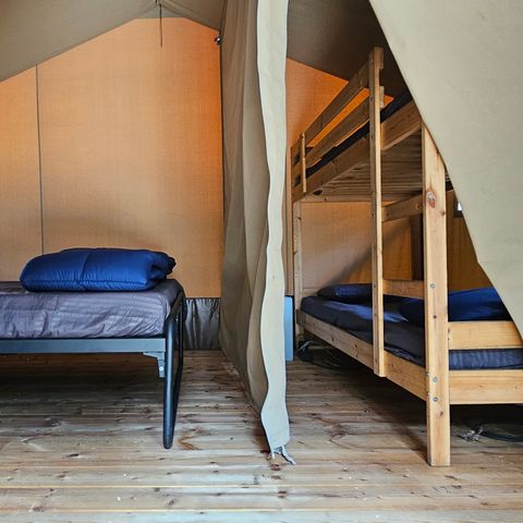 Tente en toile et en bois 4 personnes