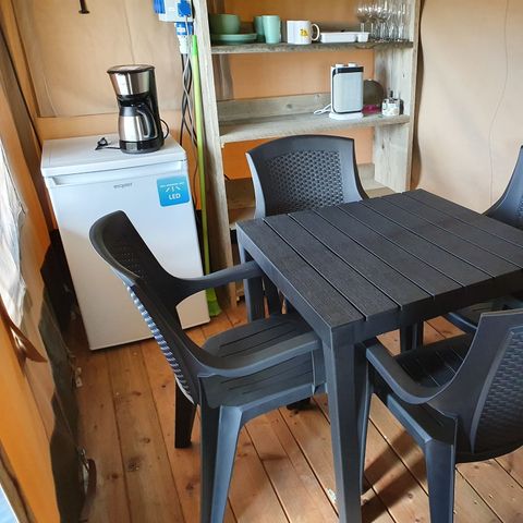 Tente en toile et en bois 4 personnes