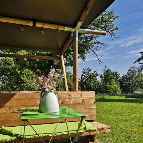 Tente en toile et en bois 4 personnes