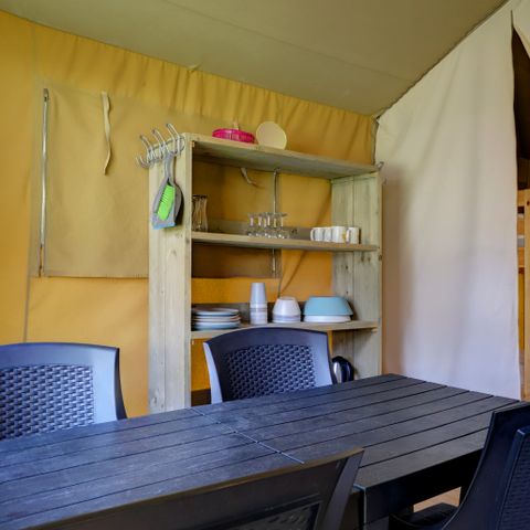 TENTE TOILE ET BOIS 6 personnes - Tente safari