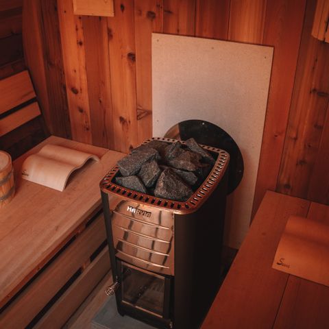 TENTE TOILE ET BOIS 6 personnes - Sauna