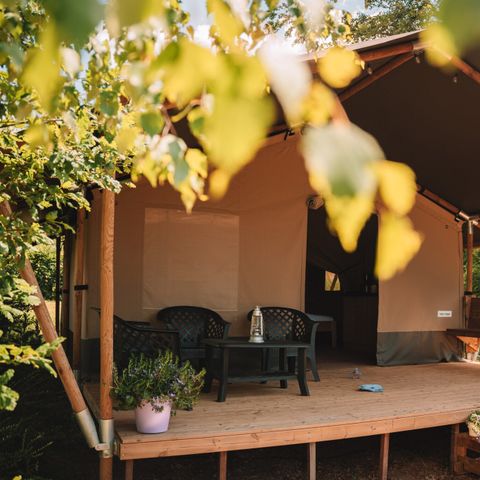 Tente en toile et en bois 6 personnes