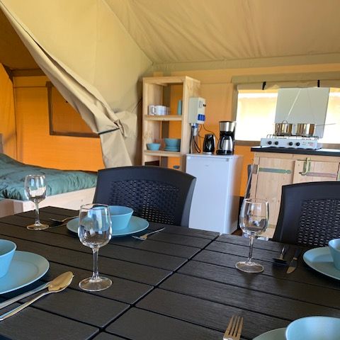 TENTE TOILE ET BOIS 6 personnes - Tente safari