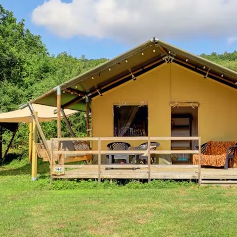 TENTE TOILE ET BOIS 4 personnes - Tente safari