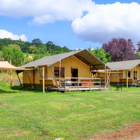 Tente en toile et en bois 6 personnes
