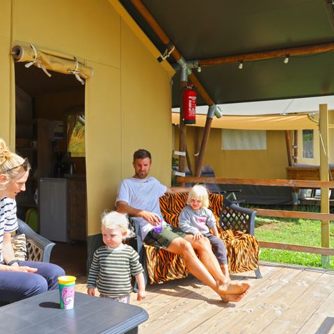 Tente en toile et en bois 6 personnes