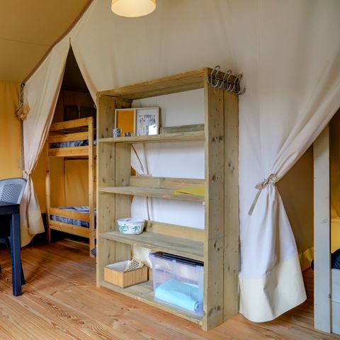 Tente en toile et en bois 4 personnes