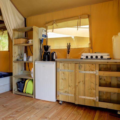 Tente en toile et en bois 4 personnes
