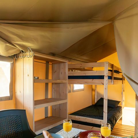 Tente en toile et en bois 6 personnes - Premium Maaszicht