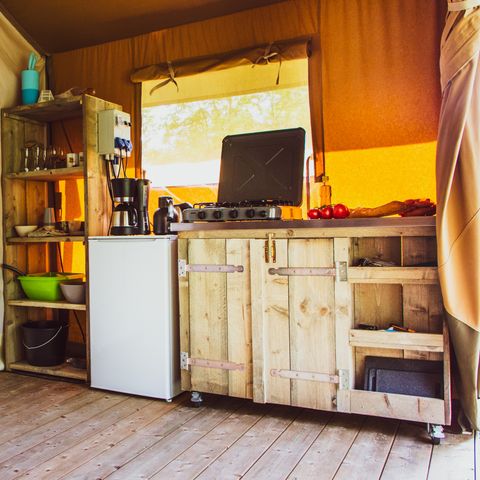 TENTE TOILE ET BOIS 6 personnes - Standard Maaszicht