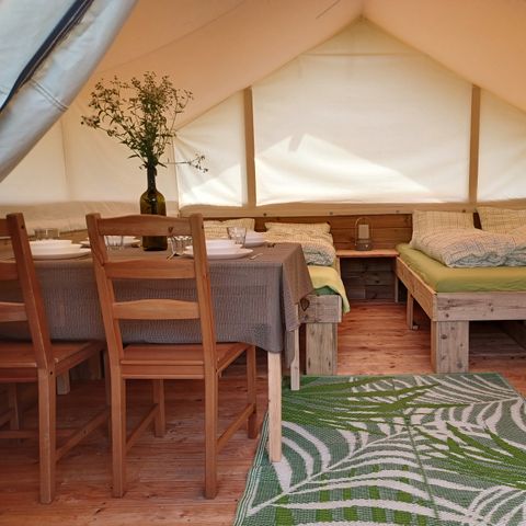 Tente en toile et en bois 4 personnes