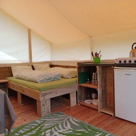 Tente en toile et en bois 4 personnes