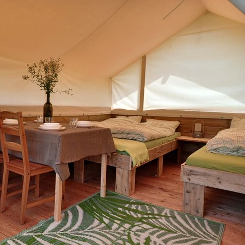 Tente en toile et en bois 4 personnes