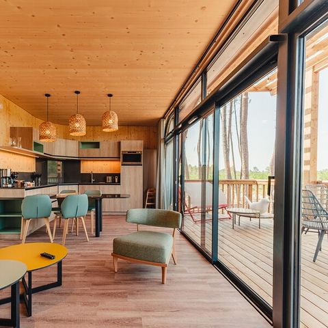 Hébergement 4 personnes - Maison dans les Arbres 4 personnes