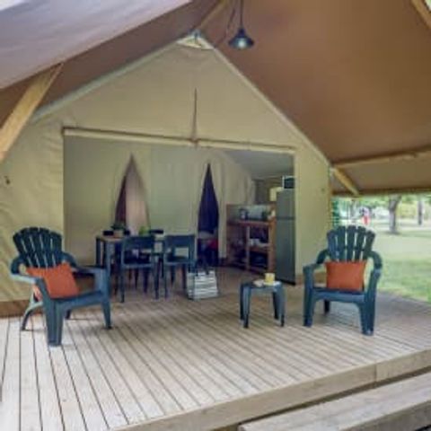 TENTE TOILE ET BOIS 5 personnes - Tente Wood 5p 2ch **