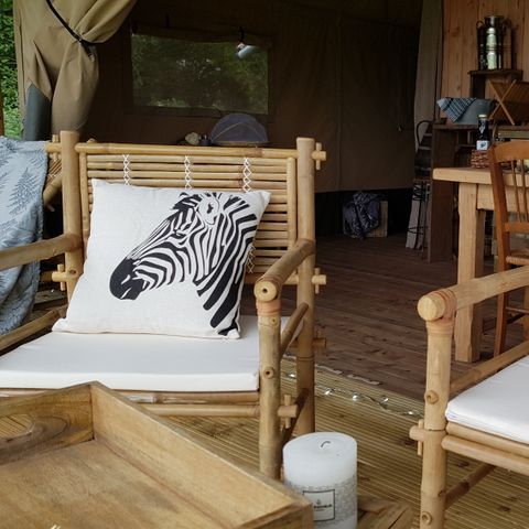 TENTE TOILE ET BOIS 5 personnes - Tente safari