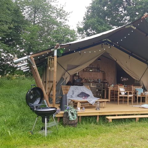 Tente en toile et en bois 5 personnes