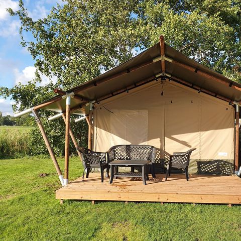 Tente en toile et en bois 4 personnes