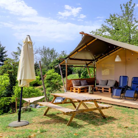 TENTE TOILE ET BOIS 5 personnes