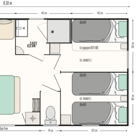 BUNGALOW 6 personnes - Mobile home Riviera 3