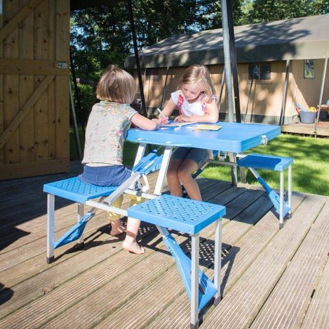 Tente en toile et en bois 5 personnes