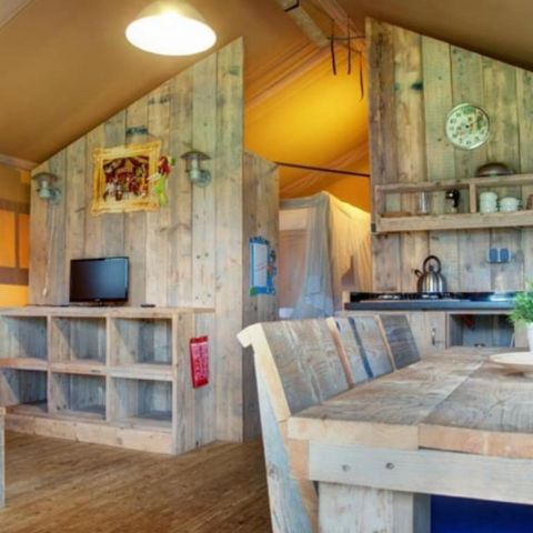Tente en toile et en bois 5 personnes