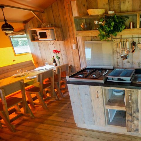 Tente en toile et en bois 6 personnes - Lodgetent Bordeaux