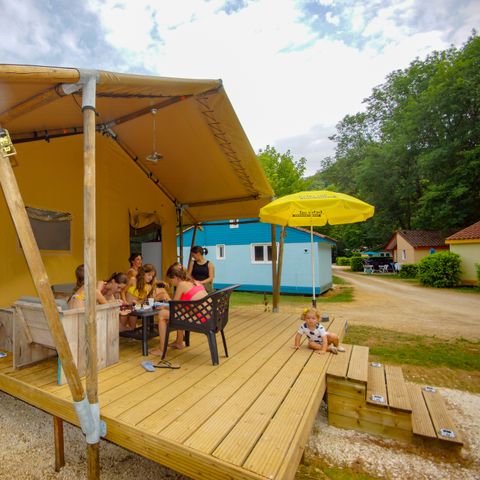 Tente en toile et en bois 6 personnes - Lodgetent Bordeaux