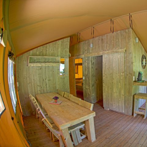 Tente en toile et en bois 8 personnes - Lodgetent Brive