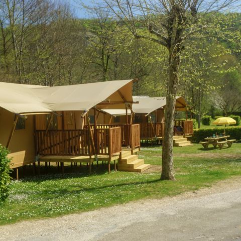 Tente en toile et en bois 8 personnes - Lodgetent Brive