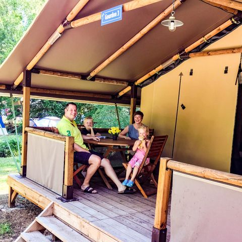 Tente en toile et en bois 5 personnes - Lodgetent Gourdon