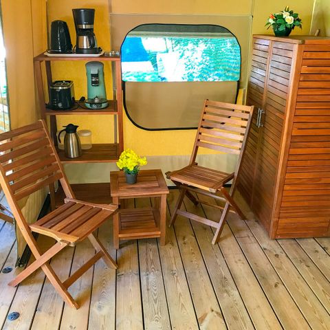Tente en toile et en bois 5 personnes - Lodgetent Gourdon