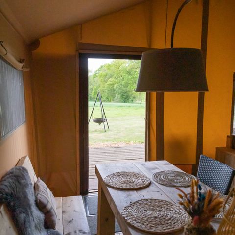 TENTE TOILE ET BOIS 5 personnes - Luxe