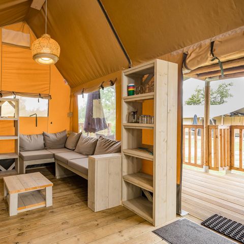 Tente en toile et en bois 8 personnes - Stuuflodge Deluxe