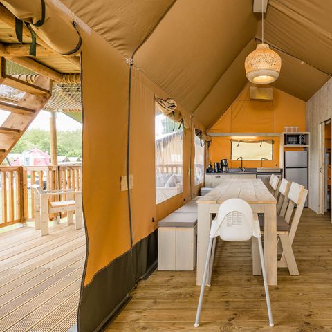 Tente en toile et en bois 8 personnes - Stuuflodge Deluxe