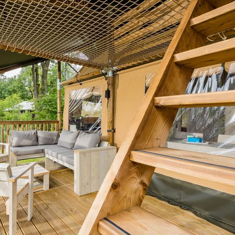 Tente en toile et en bois 8 personnes - Stuuflodge Deluxe