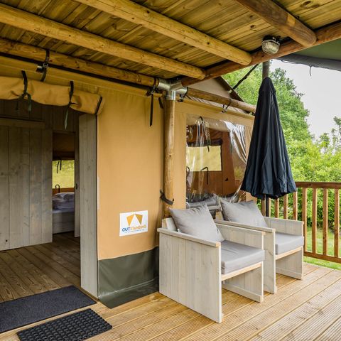 Tente en toile et en bois 8 personnes - Stuuflodge Deluxe