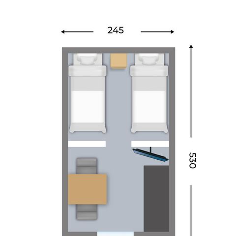 Tiny house 4 personnes - Pod de randonneurs pour 4 personnes