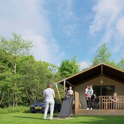 Tente en toile et en bois 5 personnes - Pavillon d'aventure