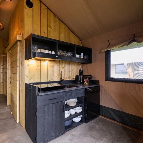 Tente en toile et en bois 6 personnes - Pavillon Adventure DeLuxe