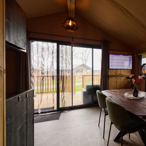 Tente en toile et en bois 6 personnes - Pavillon Adventure DeLuxe