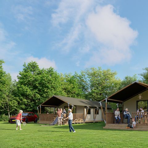 Tente en toile et en bois 6 personnes - Pavillon Adventure DeLuxe