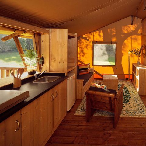 Tente en toile et en bois 5 personnes - La Vida